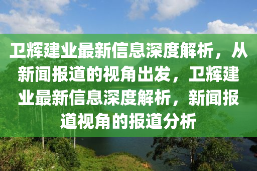 卫辉建业最新信息深度解析，从新闻报道的视角出发，卫辉建业最新信息深度解析，新闻报道视角的报道分析中山市多米克自动化设备有限公司