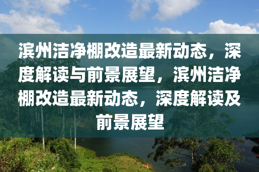 滨州洁净棚改造最新动态,深度解读与前景展望,滨州洁净中山市多米克自动化设备有限公司棚改造最新动态,深度解读及前景展望